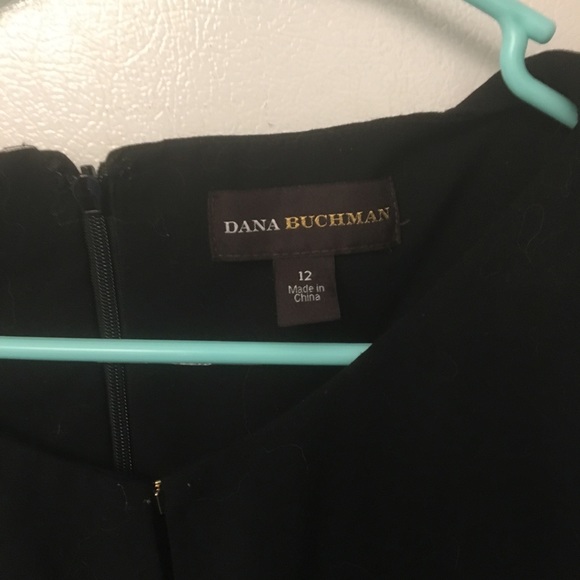 Dana Buchman black sleeveless dress 12 keyhole - Picture 6 of 8